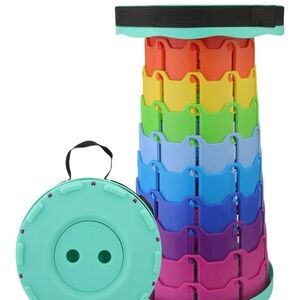 Vibrant Telescopic Folding Stool New In Box